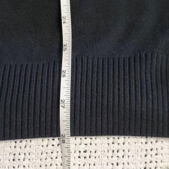 Johnston & Murphy Buttoned Wool Mock Collared Pullover Sz L Vest - Picture 6 of 6